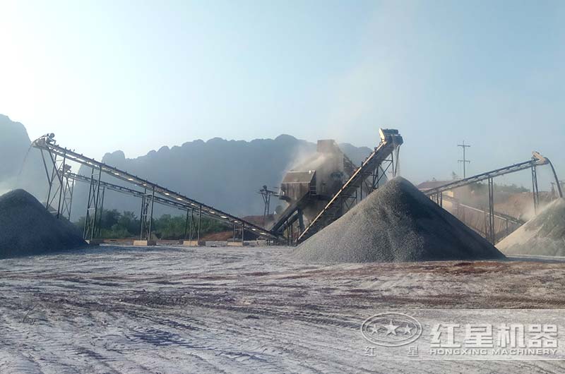 陜西客戶石灰石制砂生產線實拍圖 陜西客戶石灰石制砂生產線實拍圖